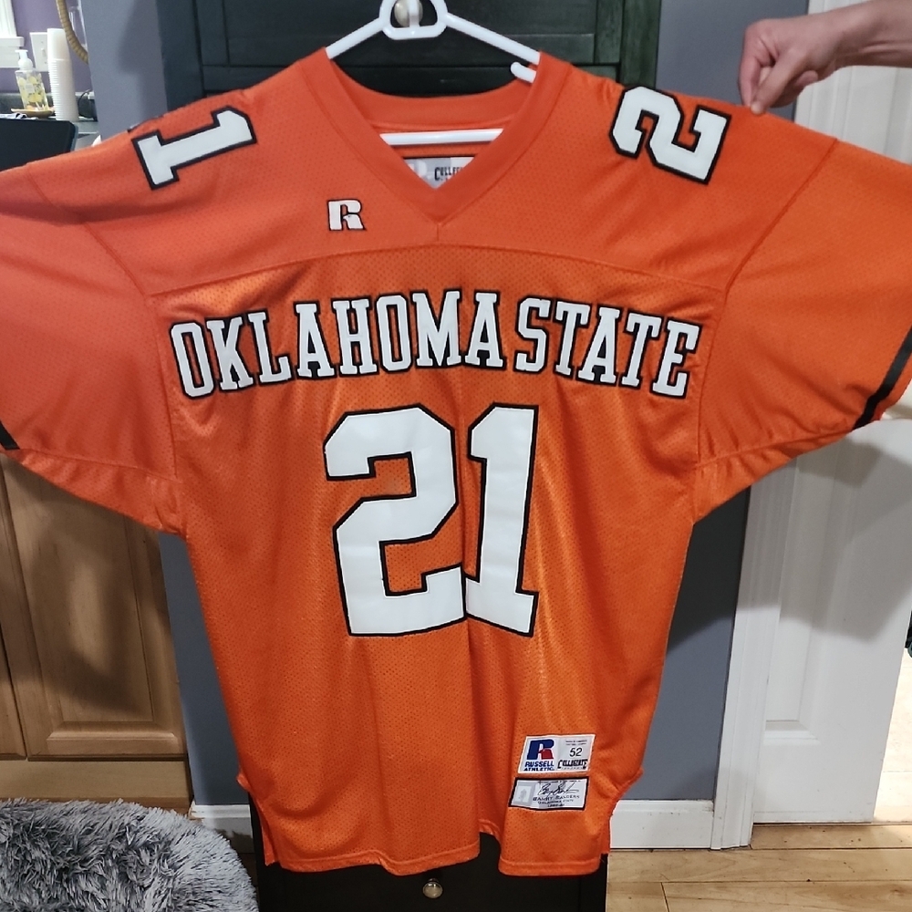 Russell Athletic Orange Barry Sanders Oklahoma State Jersey